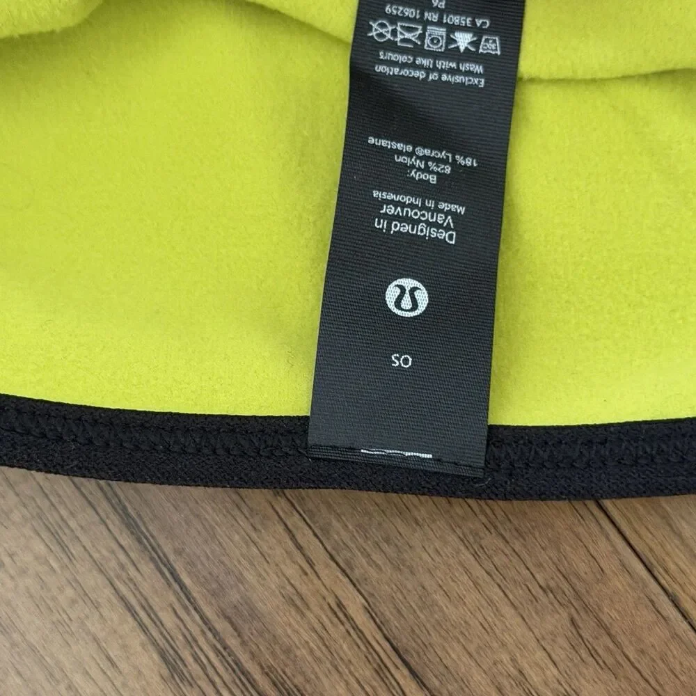 Lululemon Cold Terrain Running Beanie Hat Green Reflective New With Tag